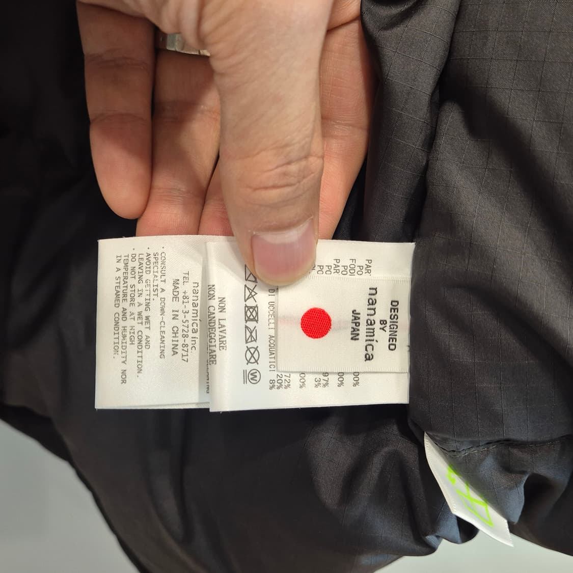 나나미카 고어텍스 숏다운 블랙 XL 상품이미지4