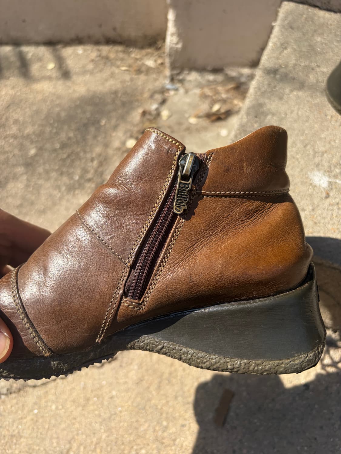 Buffalo 사이드 지퍼 레더 컴포트 부츠 230 상품이미지3
