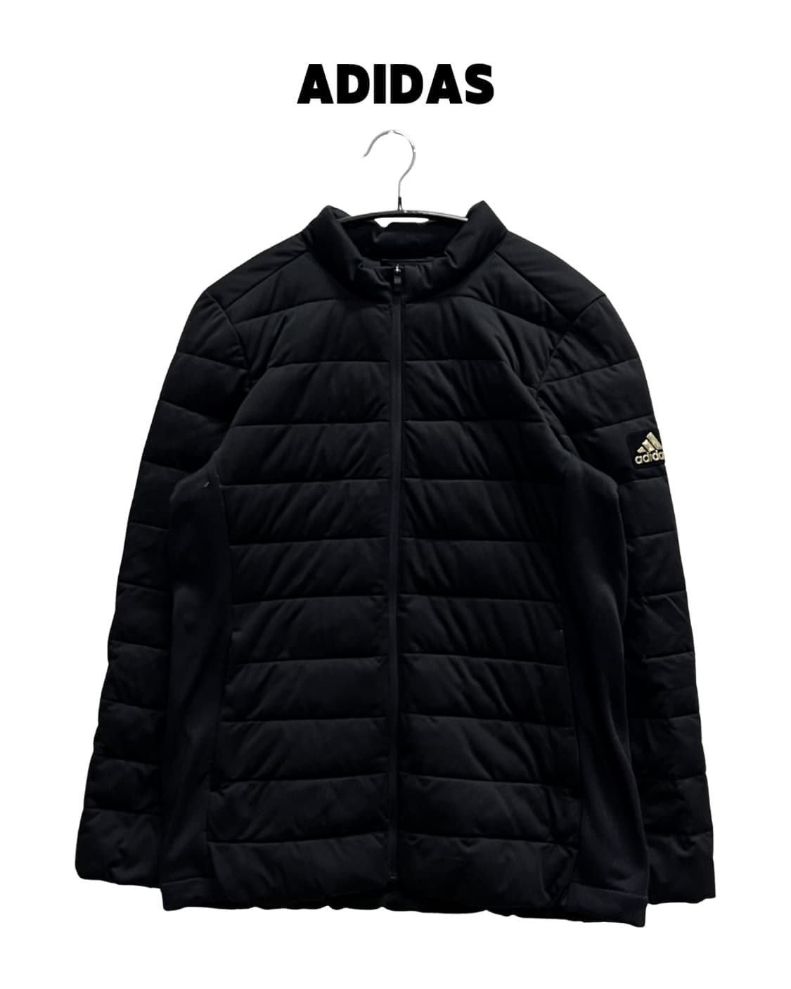 (L) 아디다스 골프 구스다운 경량 패딩 자켓 블랙 상품이미지1