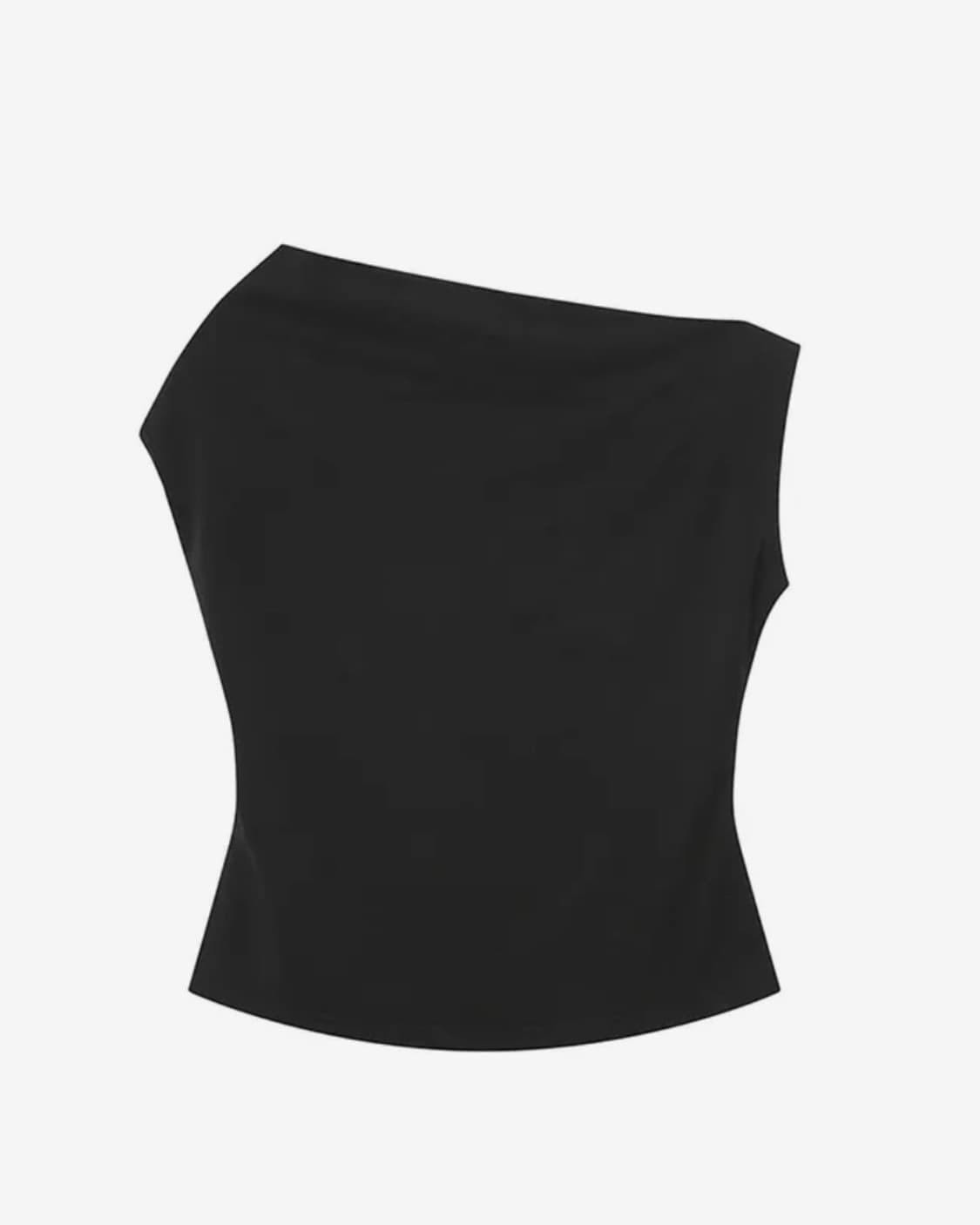 미세키서울 Slanted sleeveless top BLACK 상품이미지2