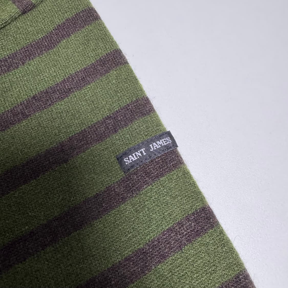 세인트제임스 made 스트라이 프 줄무늬 울 니트 M 상품이미지3