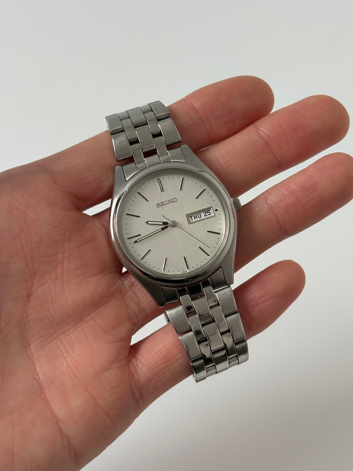 세이코 1990년대 실버 쿼츠 남성 상품이미지1