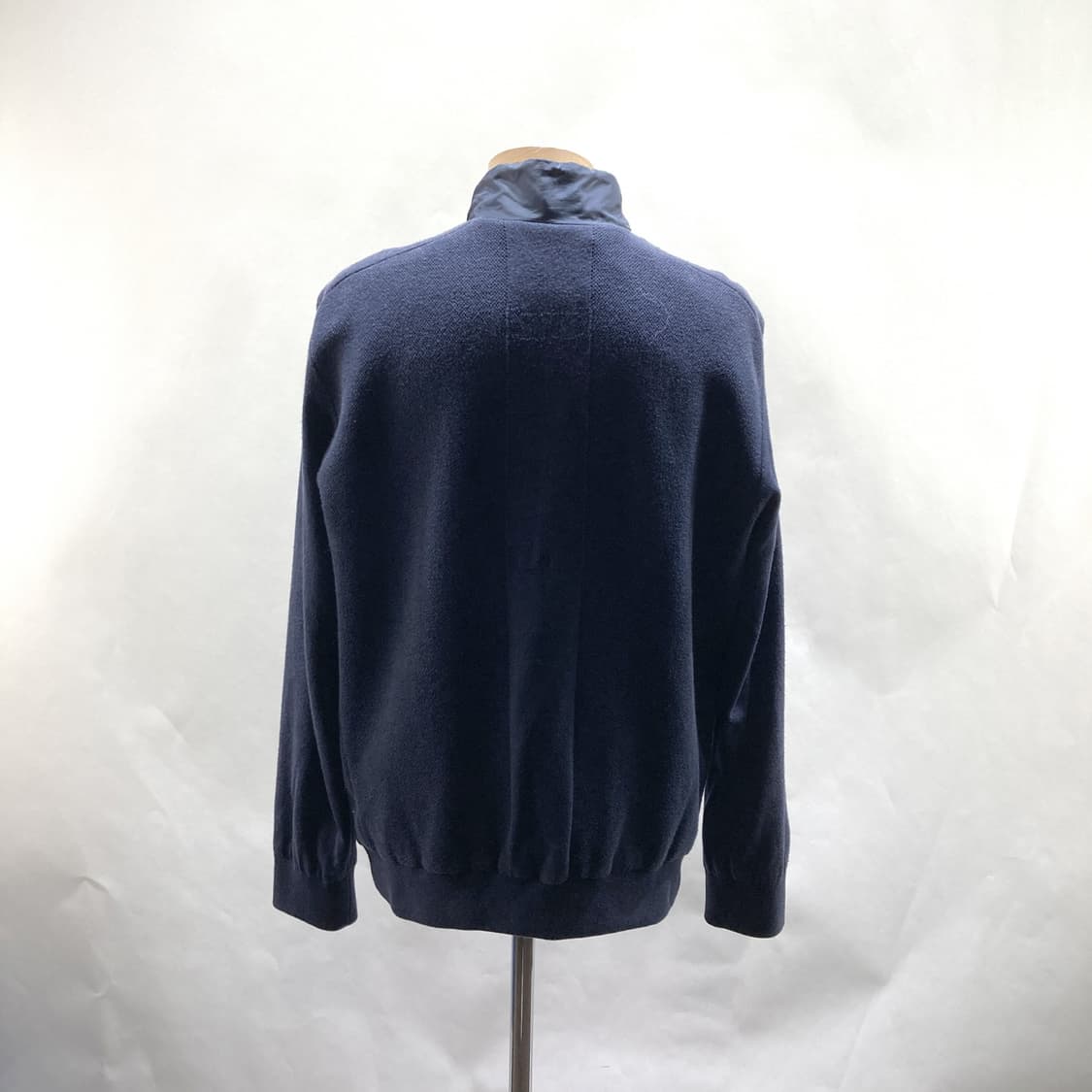 헤지스 남성방풍니트집업자켓 네이비 105 상품이미지3