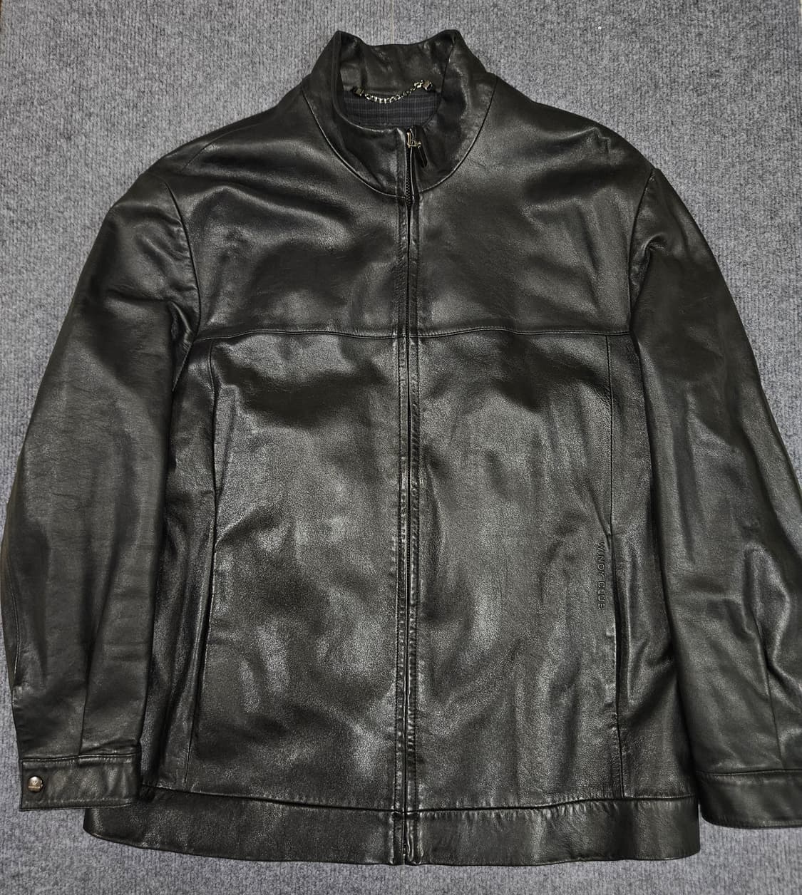 윈디클럽 블랙 램스킨 가죽자켓(급처) 상품이미지1