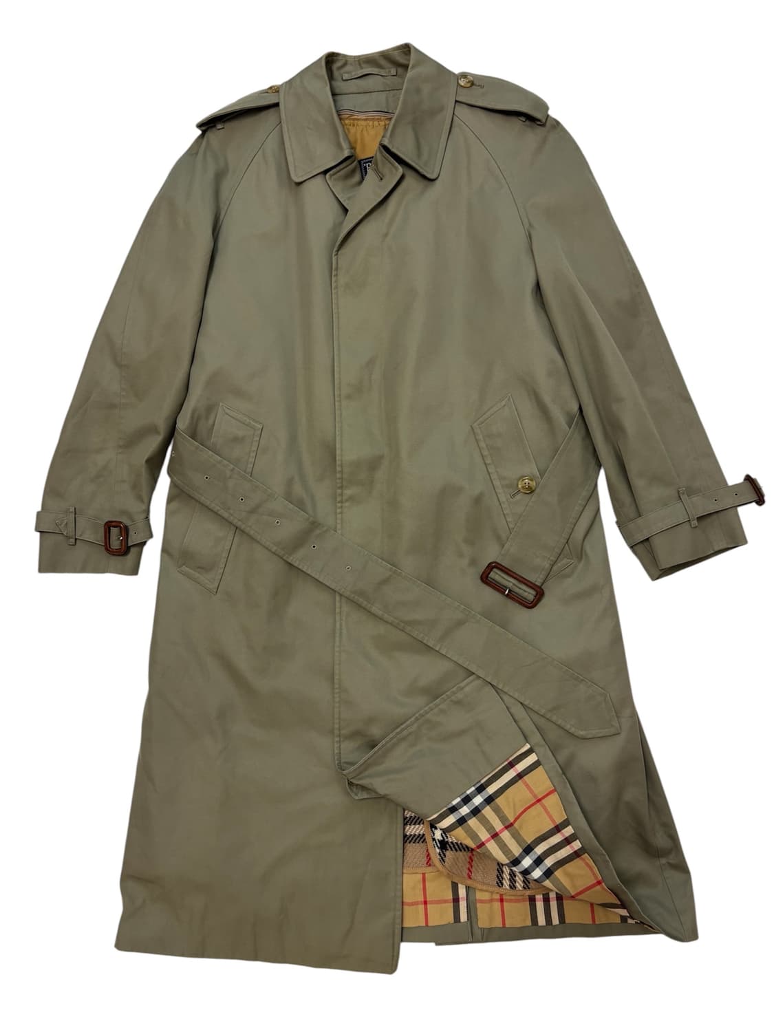 90s VTG 버버리 개버딘 트렌치 코트(벨트set) 상품이미지10