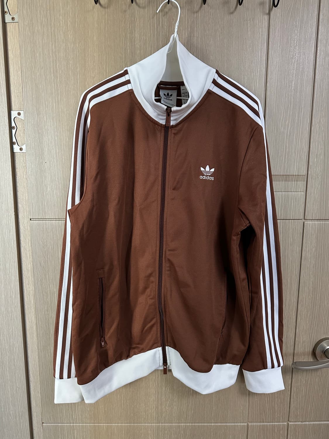 아디다스 베켄바우어 트랙탑/브라운 화이트 트랙자켓 /져지 상품이미지1