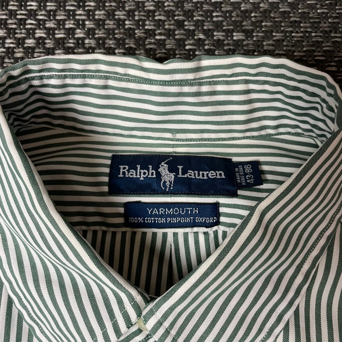 폴로랄프로렌 야머스 그린 스트라이프 긴팔 셔츠 43-86 상품이미지4