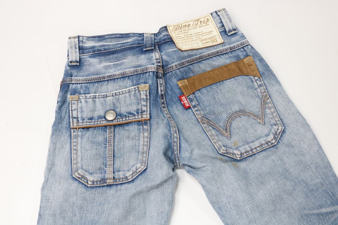 EDWIN 에드윈 블루트립 빈티지 카고 디테일 데님 팬츠 (28) 상품이미지8