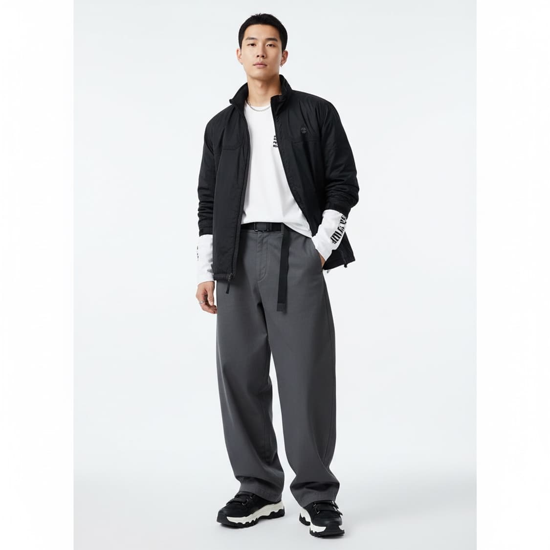 Timberland 팀버랜드 블랙 바람막이 자켓 Mens XL (스트릿) 상품이미지1