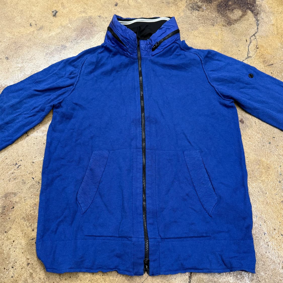 [정품/L] 스톤아일랜드 코튼 집업 가디건 블루 b18 상품이미지3