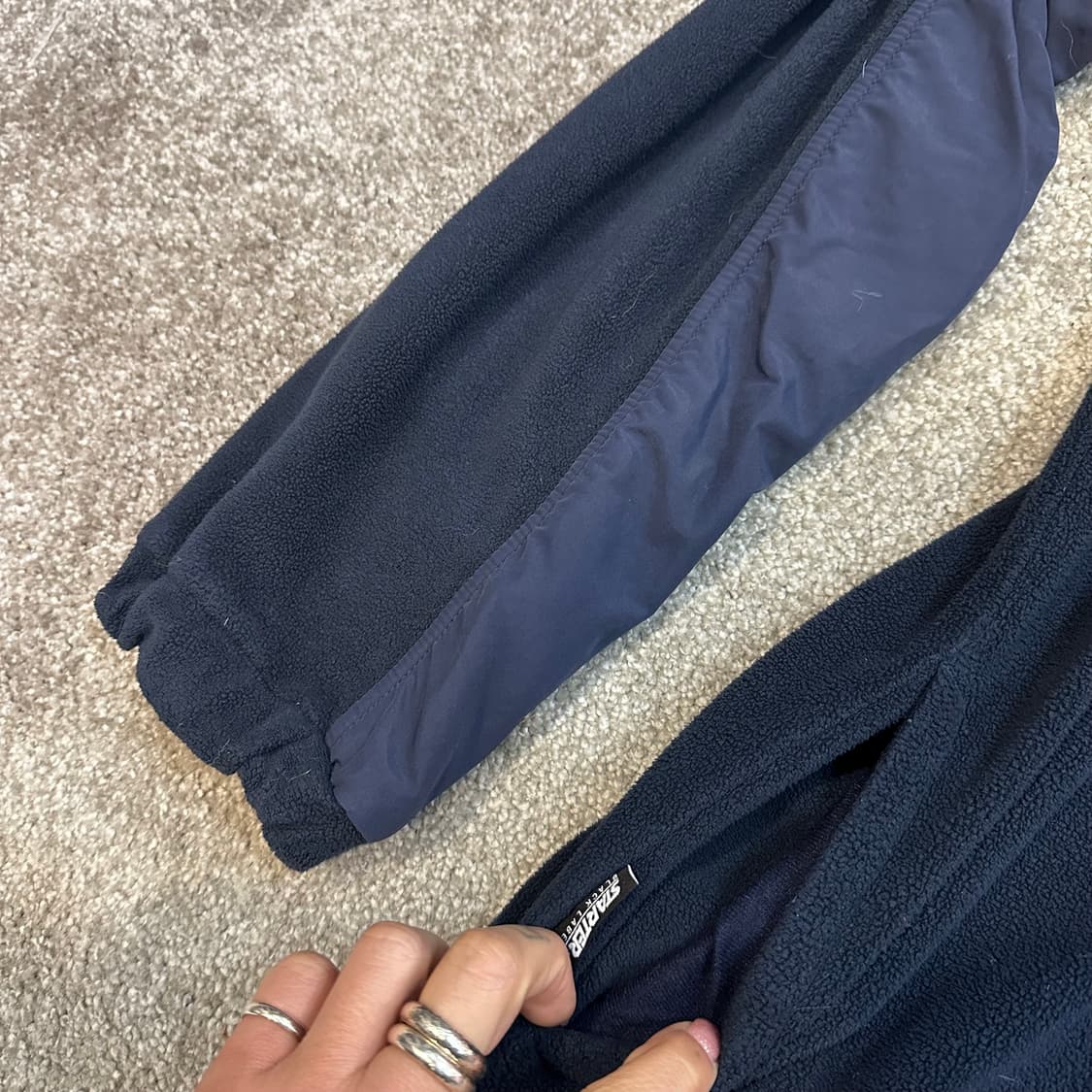 스타터 배색 플리스 웜업L 상품이미지8