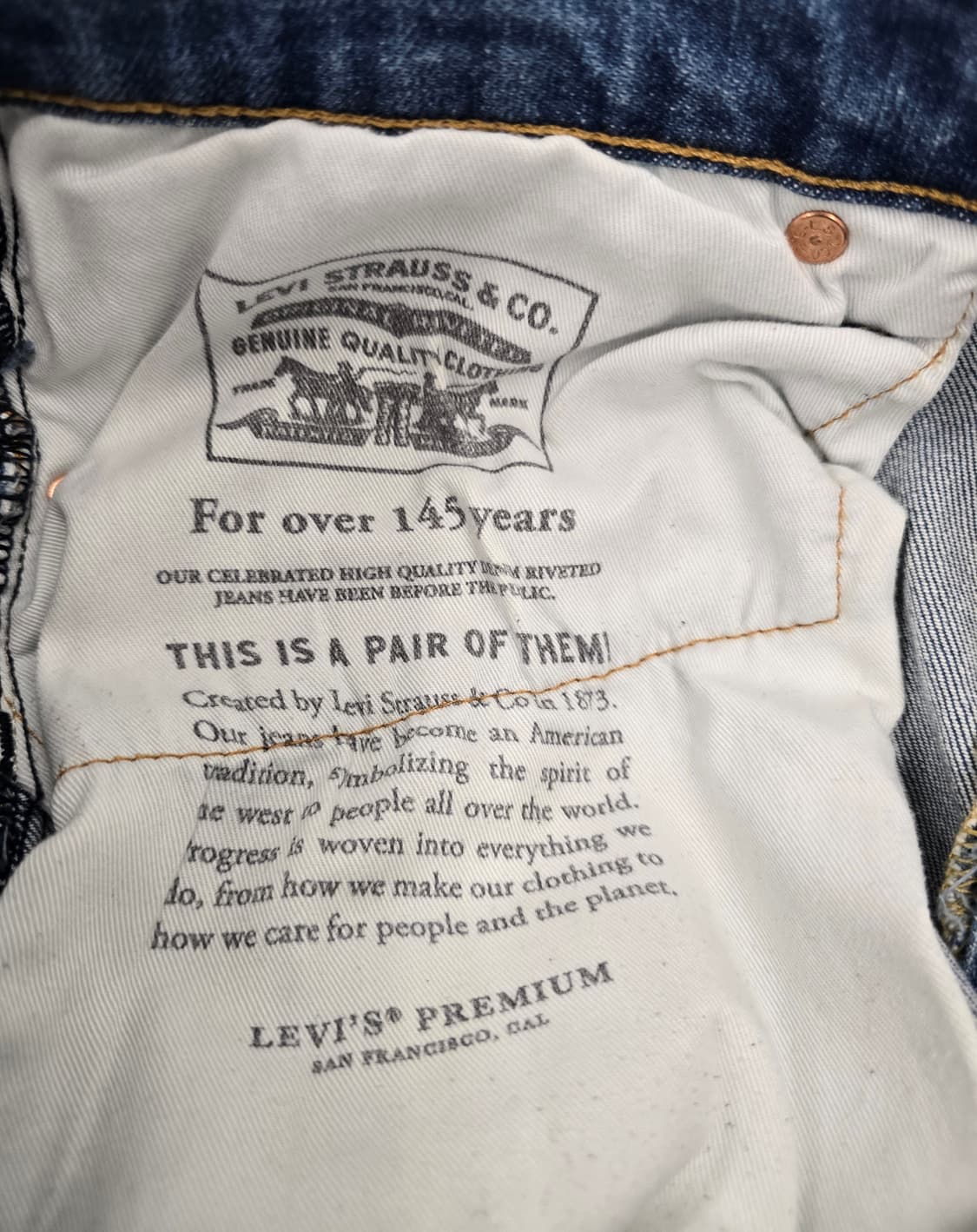 리바이스 프리미엄 하이볼 사이드패치
데님팬츠.   싸이즈 32 상품이미지8