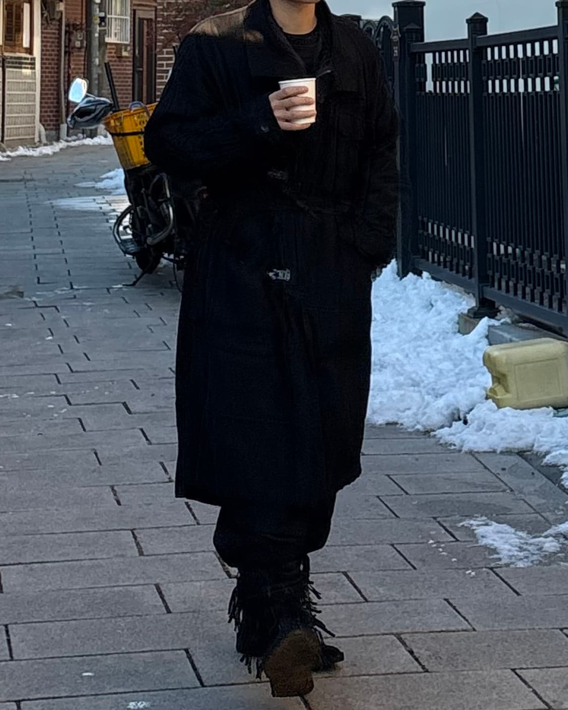 더 비리디 안느 울 린넨 오가닉 코튼 롱 코트 상품이미지4