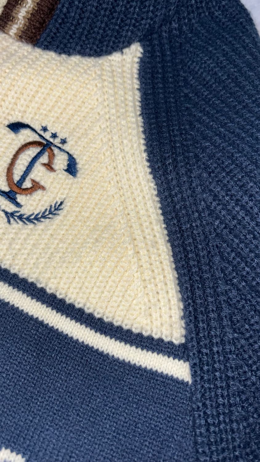 테켓 quip knit zip-up hoddie (니트 후드집업 네이비) 상품이미지5