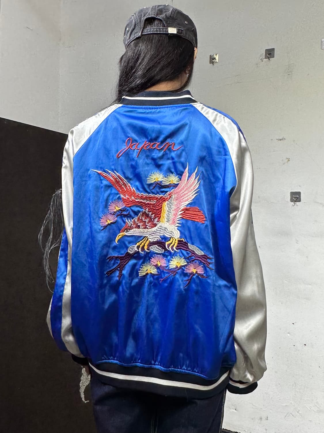 Jpn 일본빈티지 재패니즈 오리엔탈 리버시블 스카잔 자켓 XL 상품이미지5