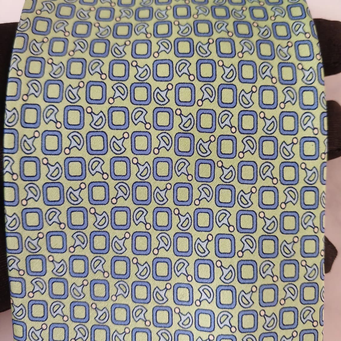 레미지오 실크 민트 지오메트릭 넥타이 8.8cm 새상품 A19079
 상품이미지6