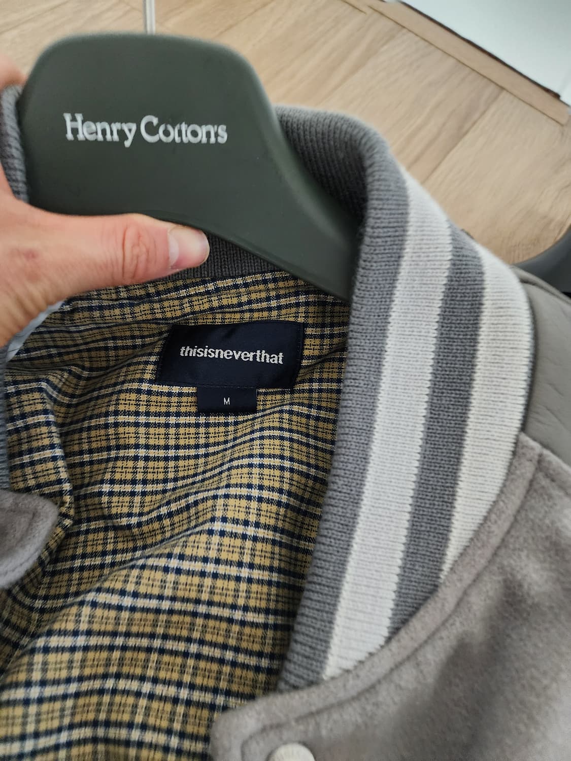 디스이즈네버댓 소가죽 바시티 M 상품이미지3