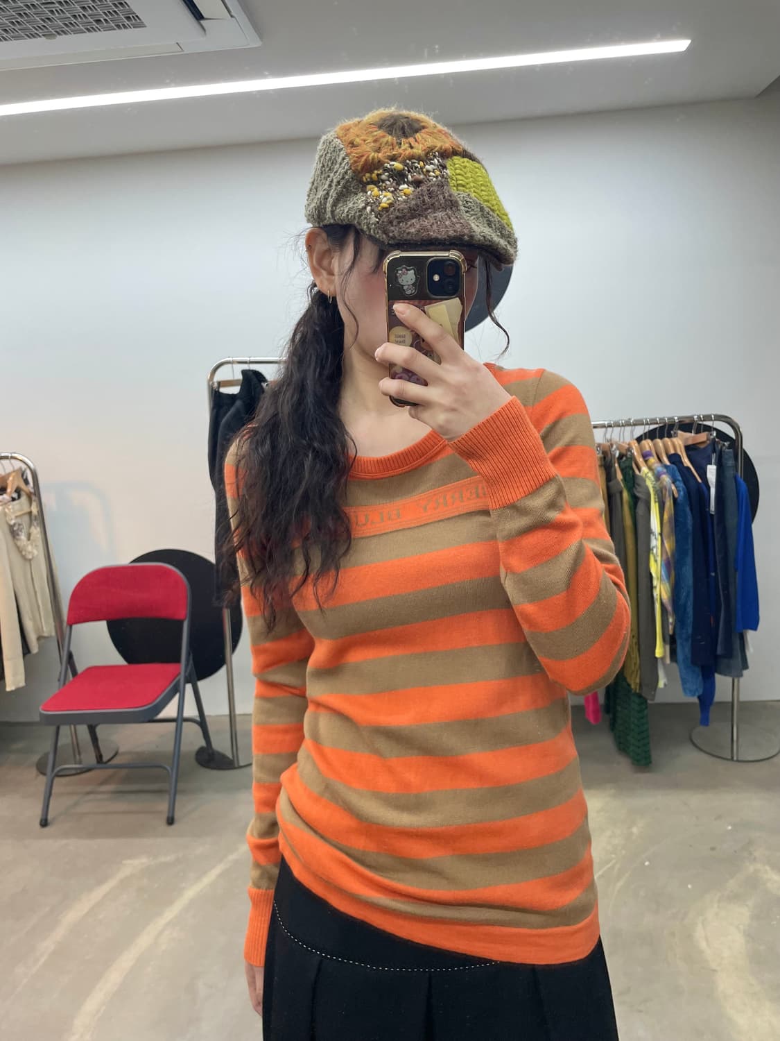 Burberry Bluelabel 배색 니트 상품이미지1