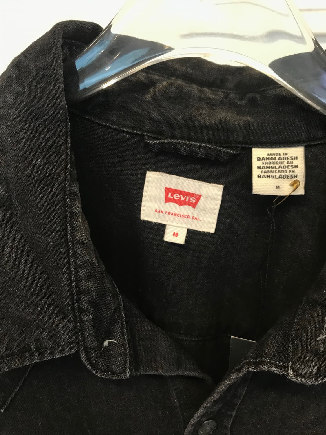 LEVI’S Black Denim Western Shirt Jacket 상품이미지6