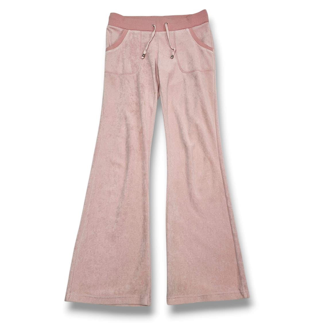  Body talk 벨벳 부츠컷 트레이닝 팬츠 연핑크 상품이미지3