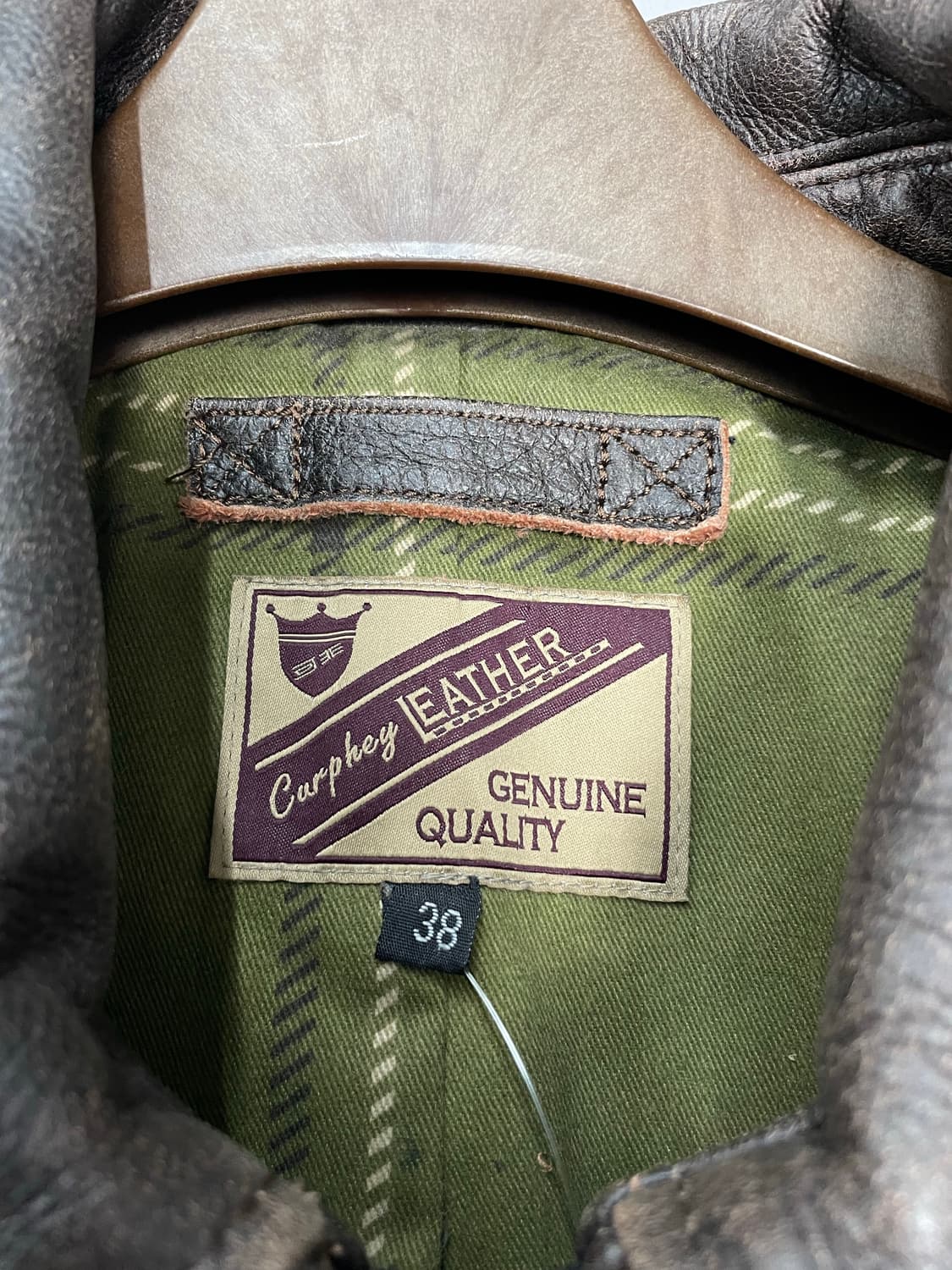 빈티지 커피 레더 포켓 자켓 H2121 상품이미지4