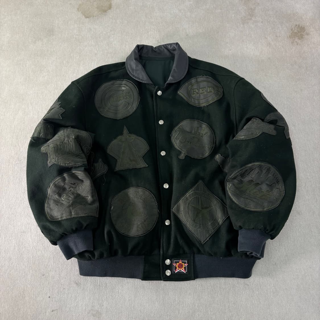 105 제프해밀턴 JH 90s MLB 멀티패치 바시티 자켓 상품이미지1