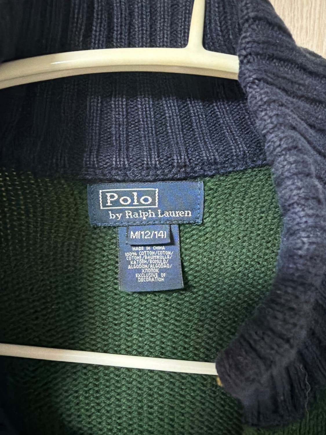 빈티지 폴로 랄프로렌 빅포니 니트 집업 상품이미지2