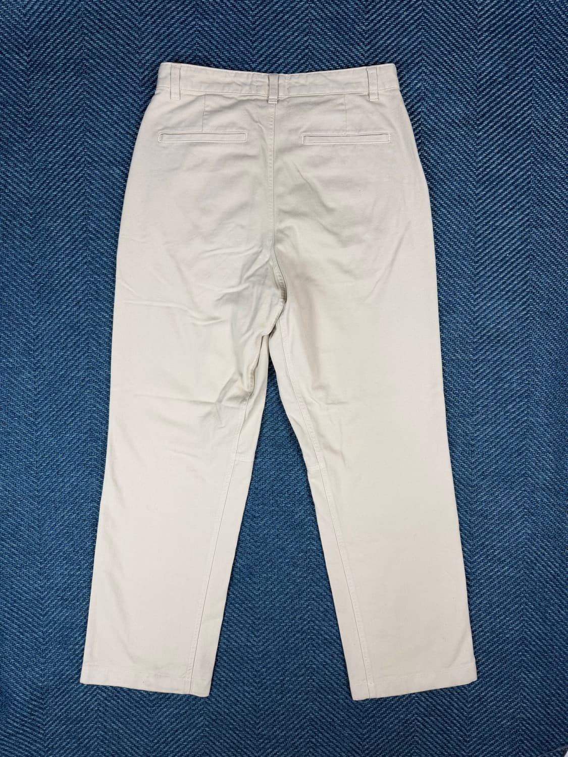 [정품] AMI PARIS 헤링본 코튼 팬츠 - 크림 베이지 상품이미지3