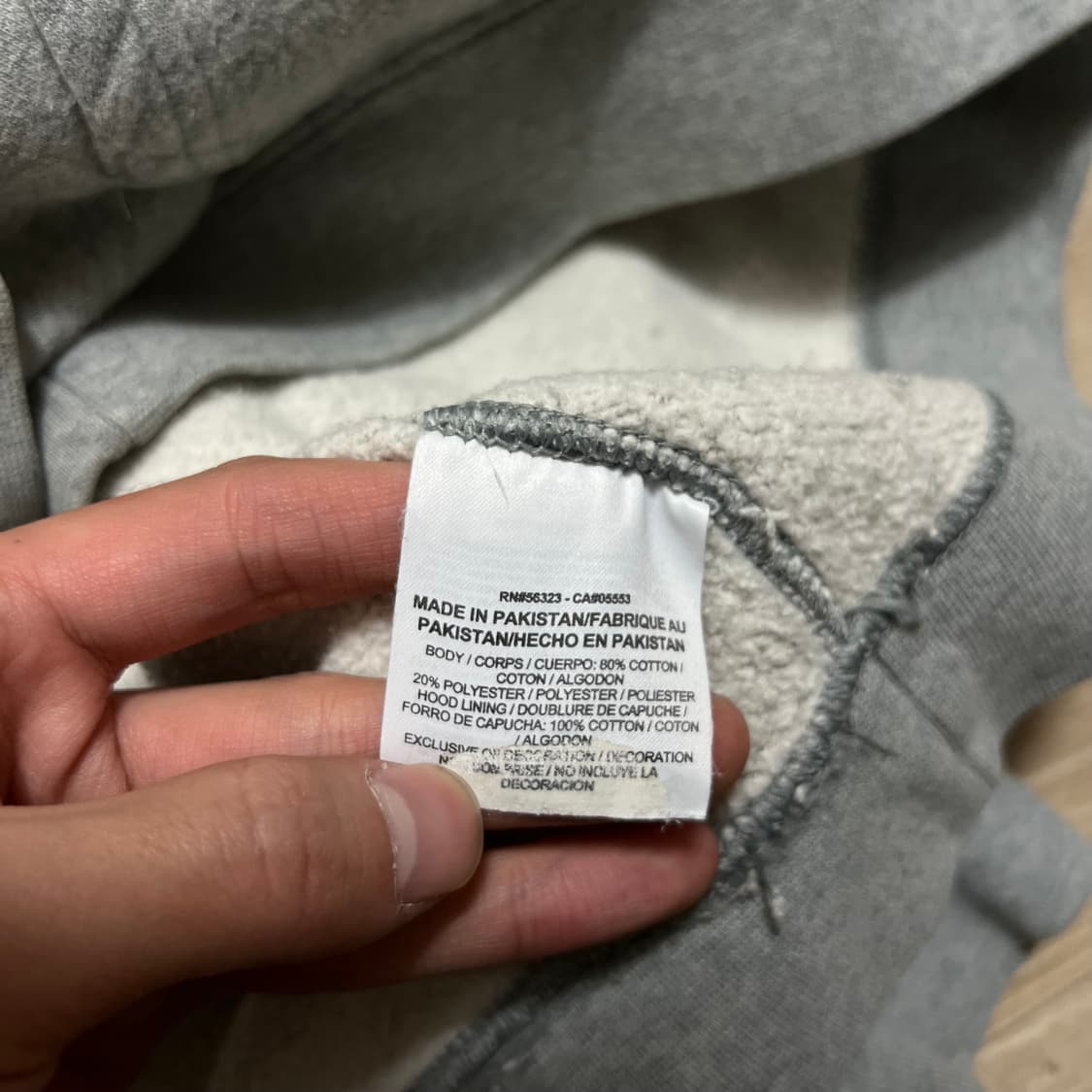 나이키 스우시 로고 기모 후드티 [그레이] M/95 상품이미지6