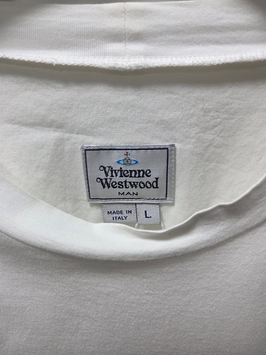 비비안웨스트우드 맨 화이트 티셔츠 상품이미지4