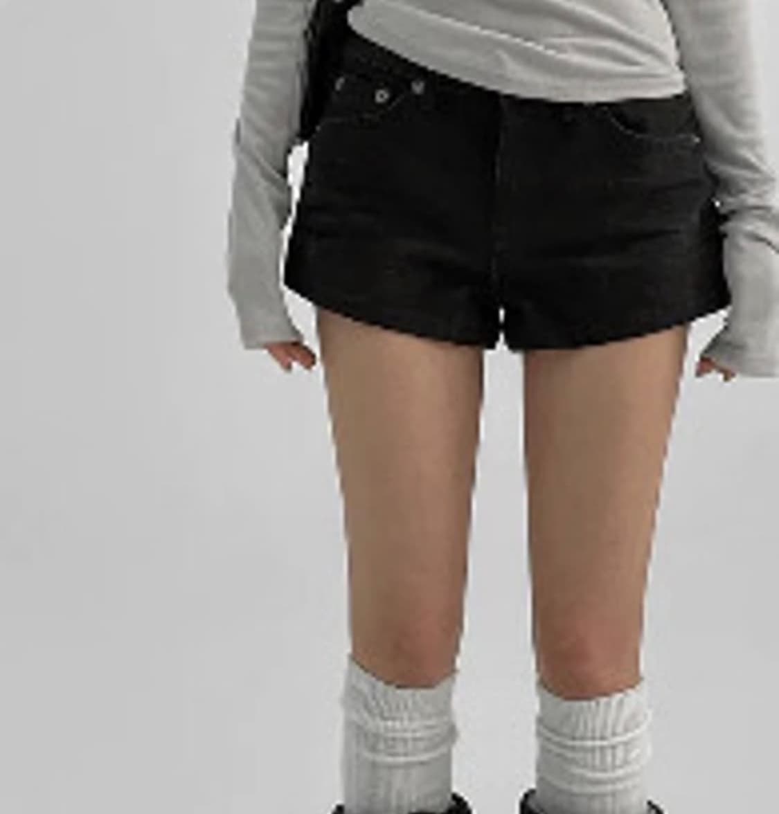 블랙업 핫크 논페이드 데님 팬츠 흑청 L 상품이미지1