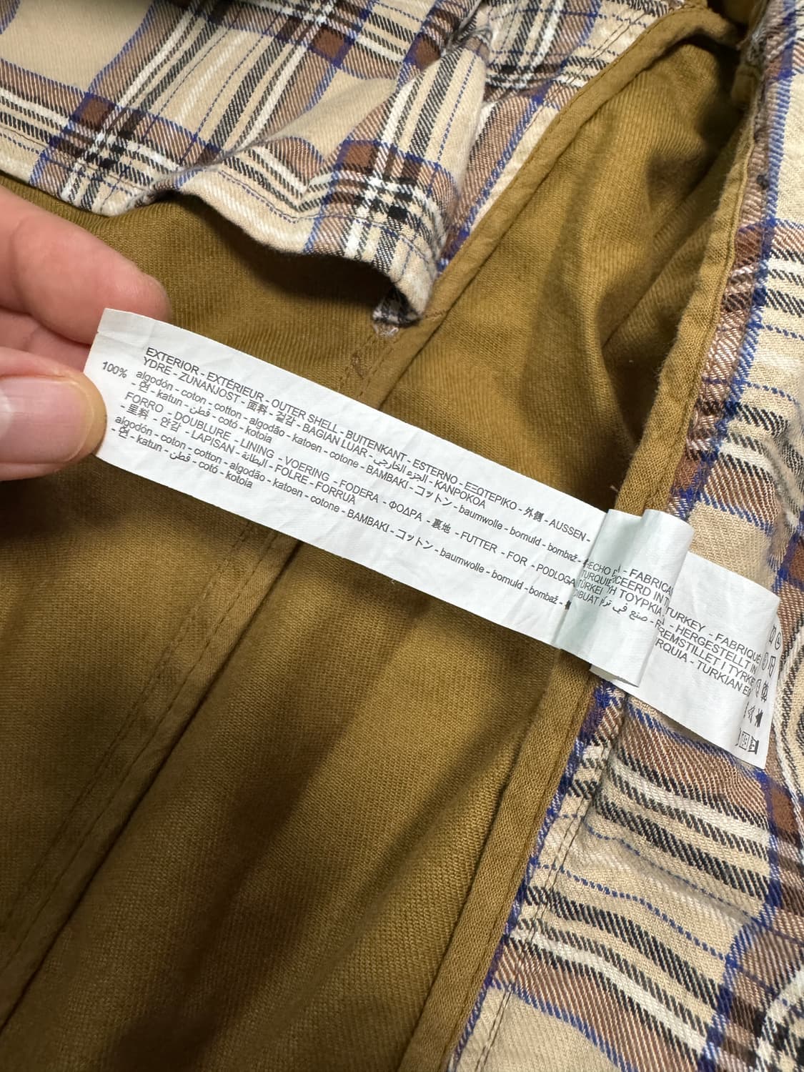 자라 왁스 디텍트 자켓 포쉬마크 카멜 상품이미지7