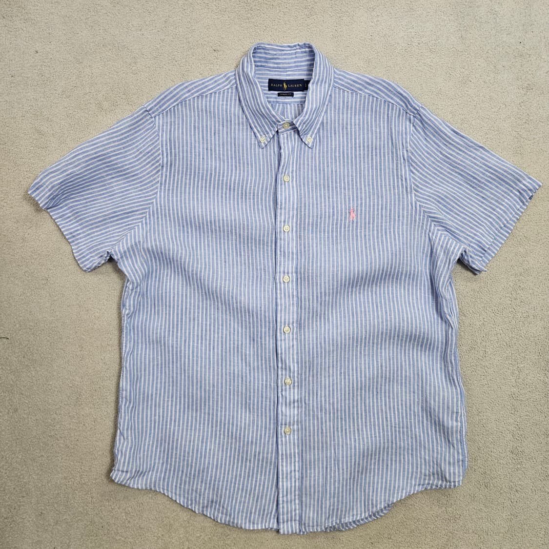 폴로 랄프 로렌 린넨 반팔 셔츠 L 상품이미지1