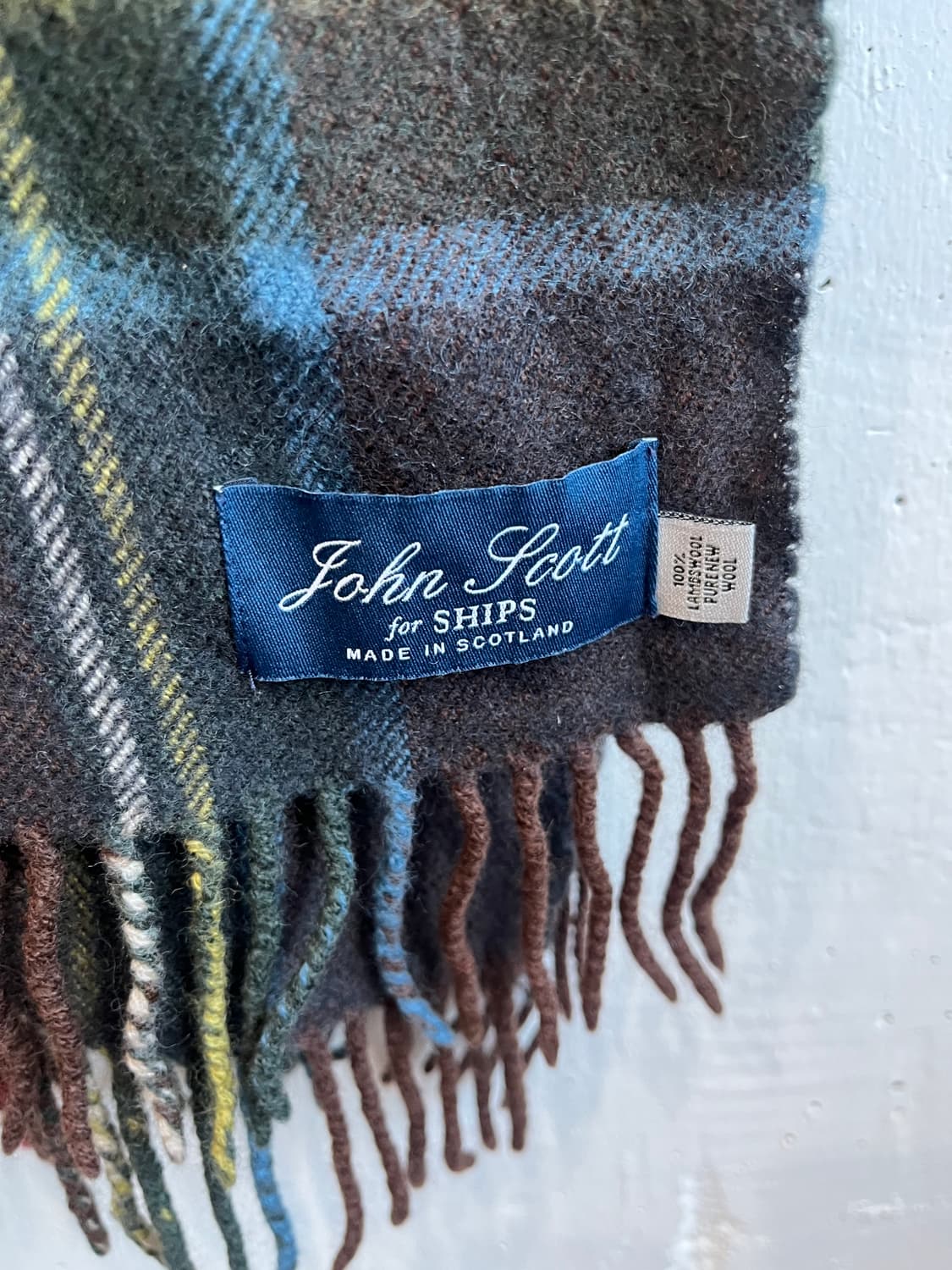 JOHN SCOTT for SHIPS 램스울 숄 머플러 상품이미지1