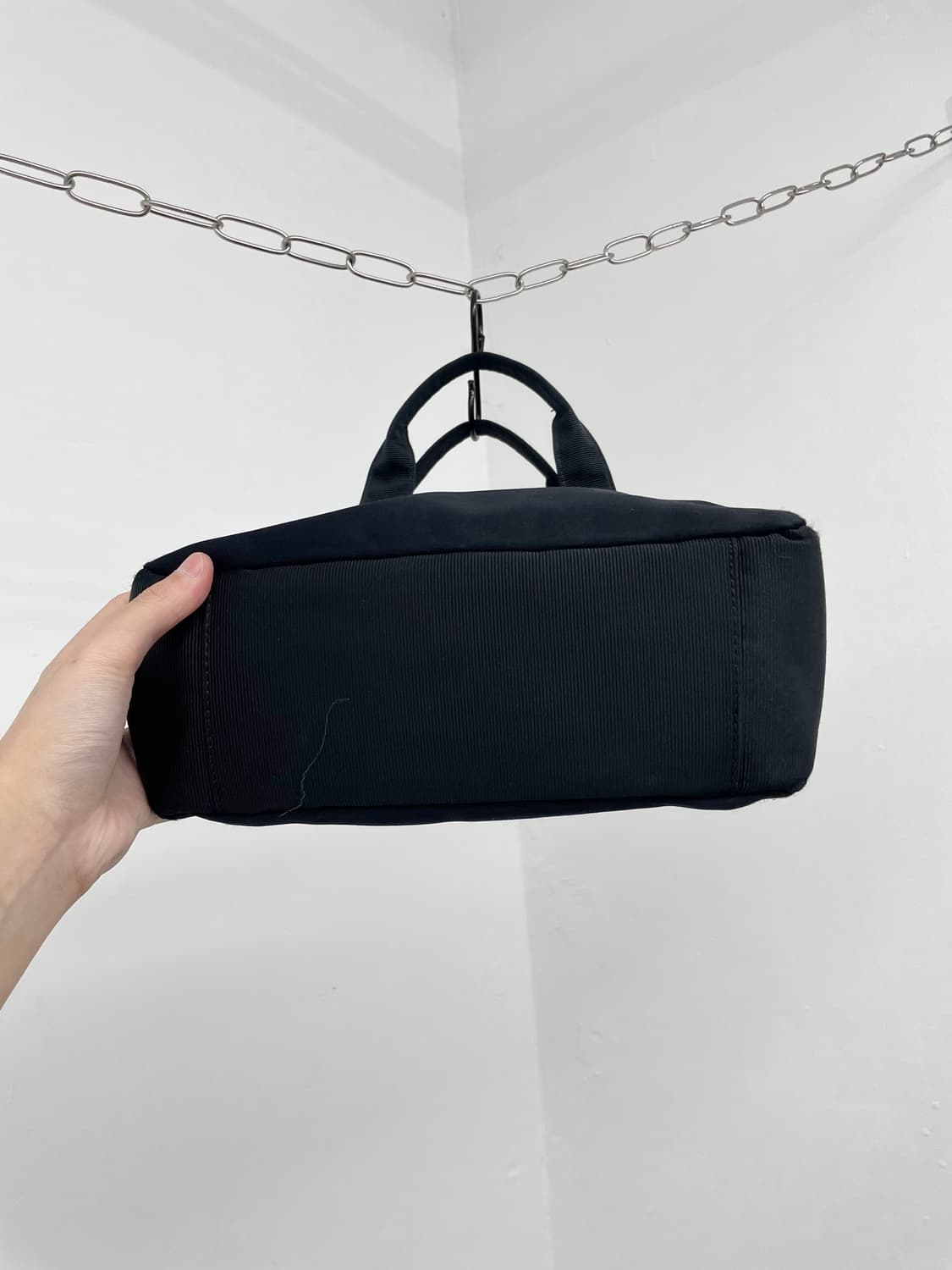 90‘s 꾸레쥬 로고 리본 토트백 상품이미지9