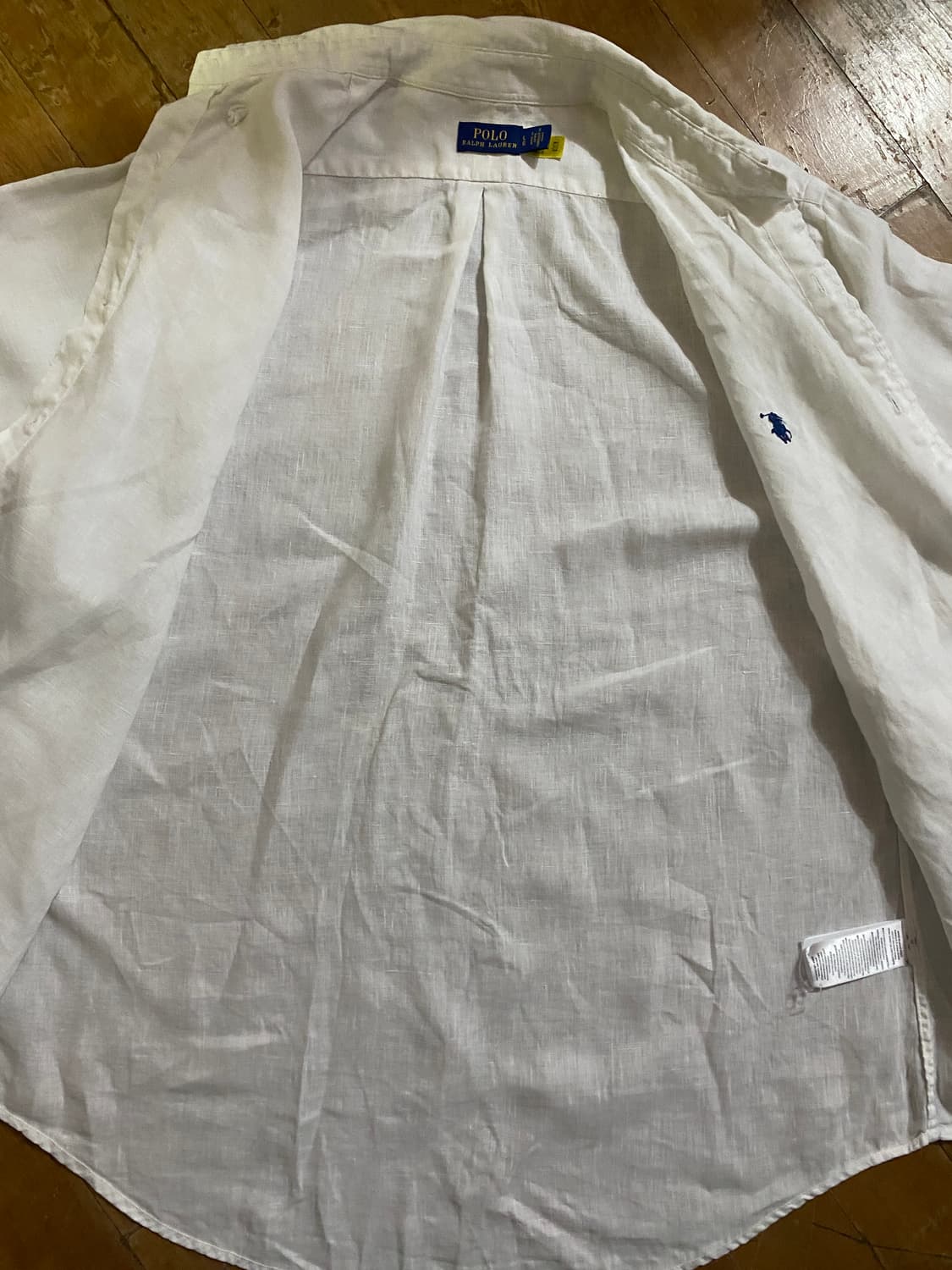 폴로 랄프로렌 린넨 화이트 셔츠 L (105) 상품이미지5