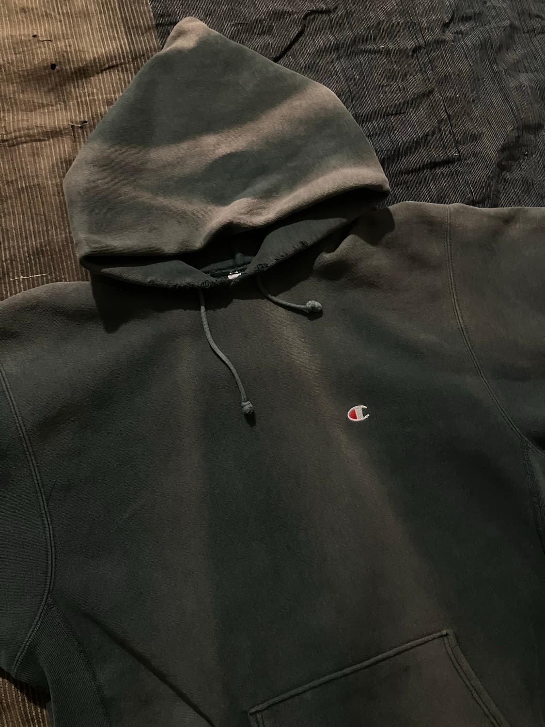 🇺🇸 90s USA 챔피온 리버스위브 후드 스웻셔츠 하드 선페이딩 상품이미지4