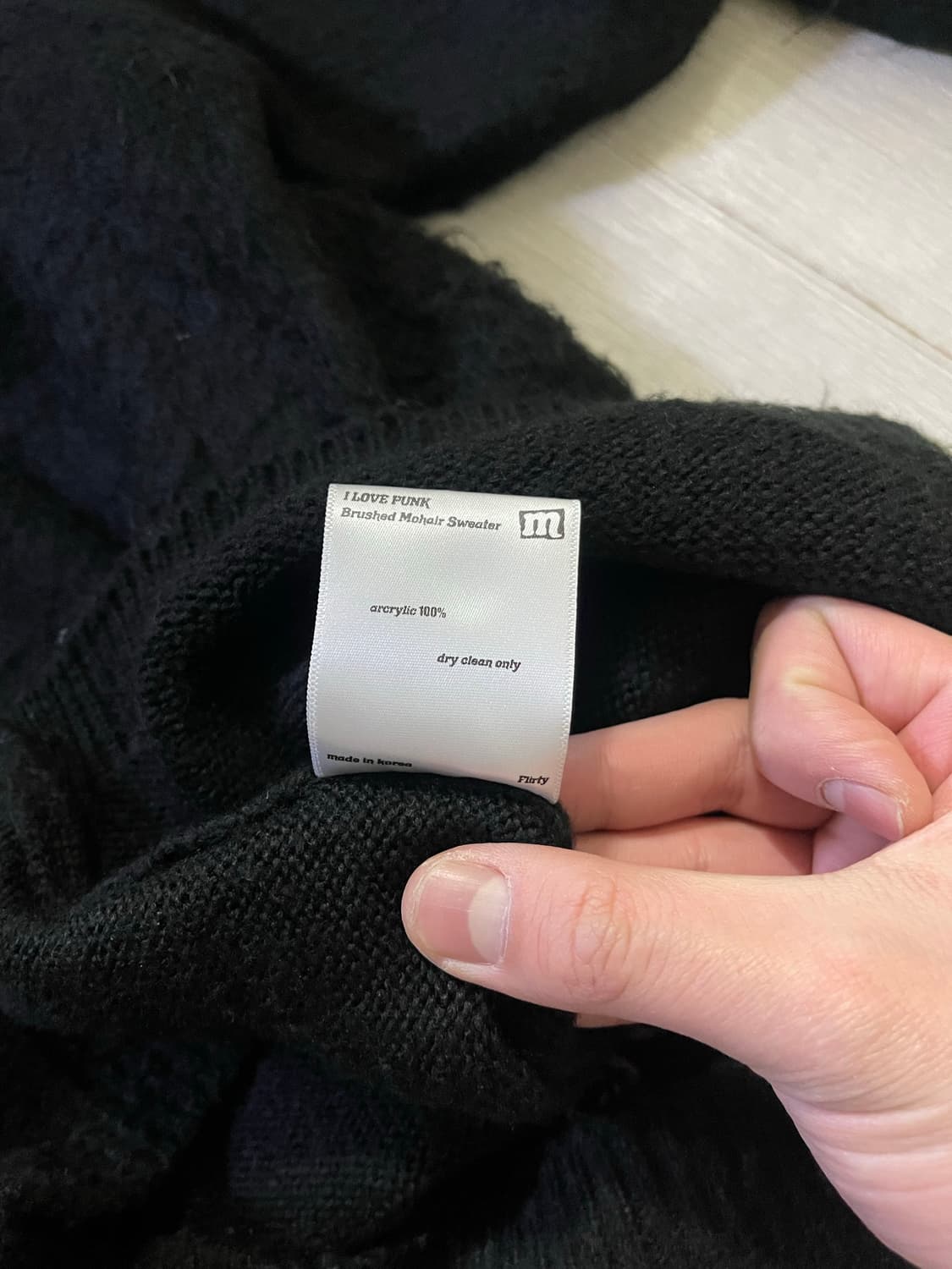 플러트 플래이스 아이 러브 펑크 니트  상품이미지4