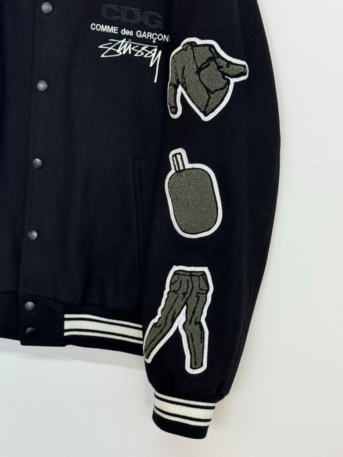 스투시 X CDG 40주년 바시티 자켓 상품이미지4