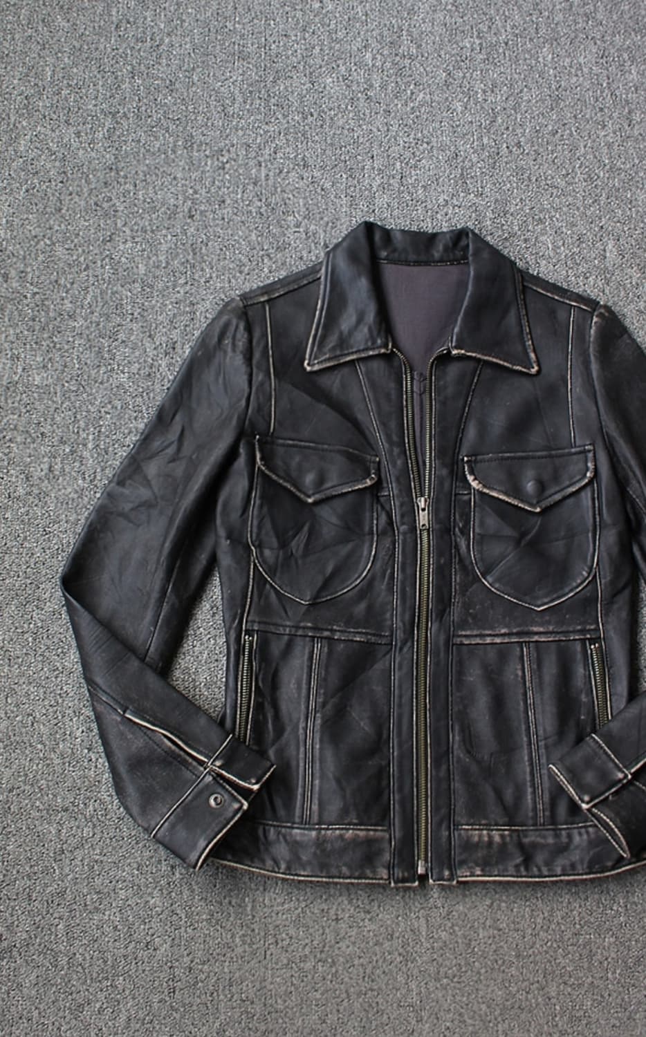 히스테릭 글래머 우먼스 레더 자켓 상품이미지4