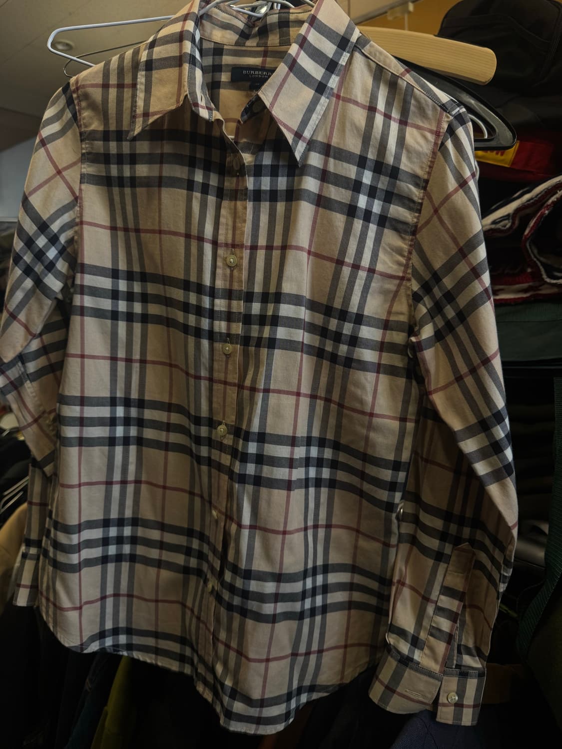 버버리 런던 체크 셔츠 m 상품이미지3