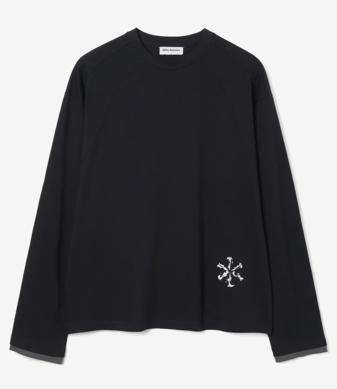 밀로 아카이브 인시전 아이덴티티 롱슬리브 [블랙] L (후디진호님 착용) 상품이미지1