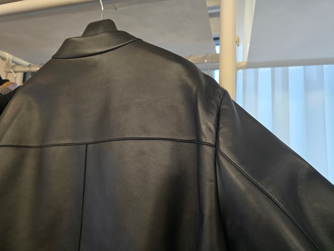 펜디 FF로고 램스킨 레더 블루종 46(실측 100) 상품이미지3