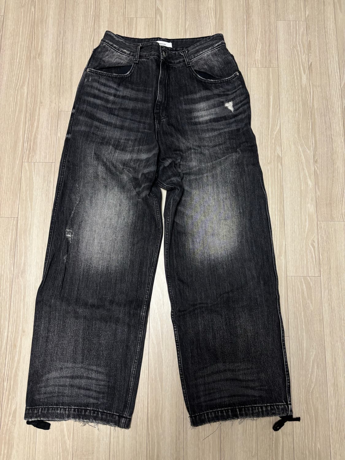 논노드 더블포켓 재패니스 데님 워시드 블랙 2 상품이미지2