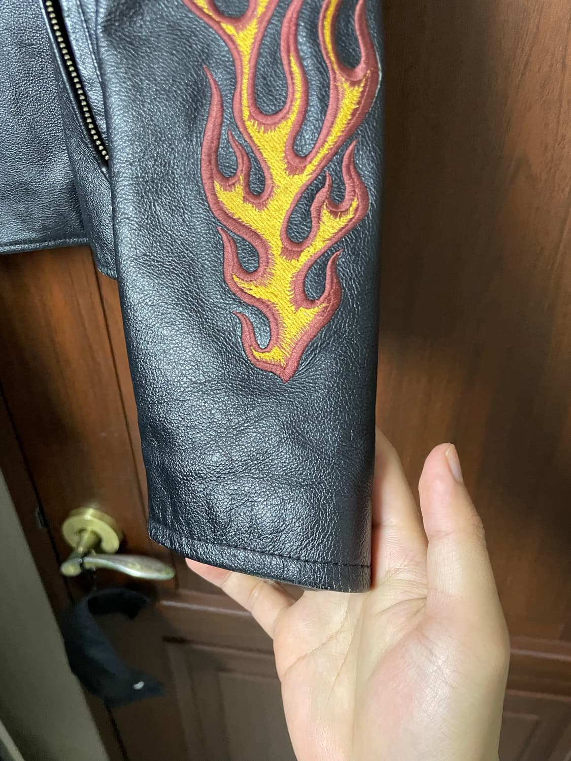 할리데이비슨 플레임 레더 자켓 상품이미지2