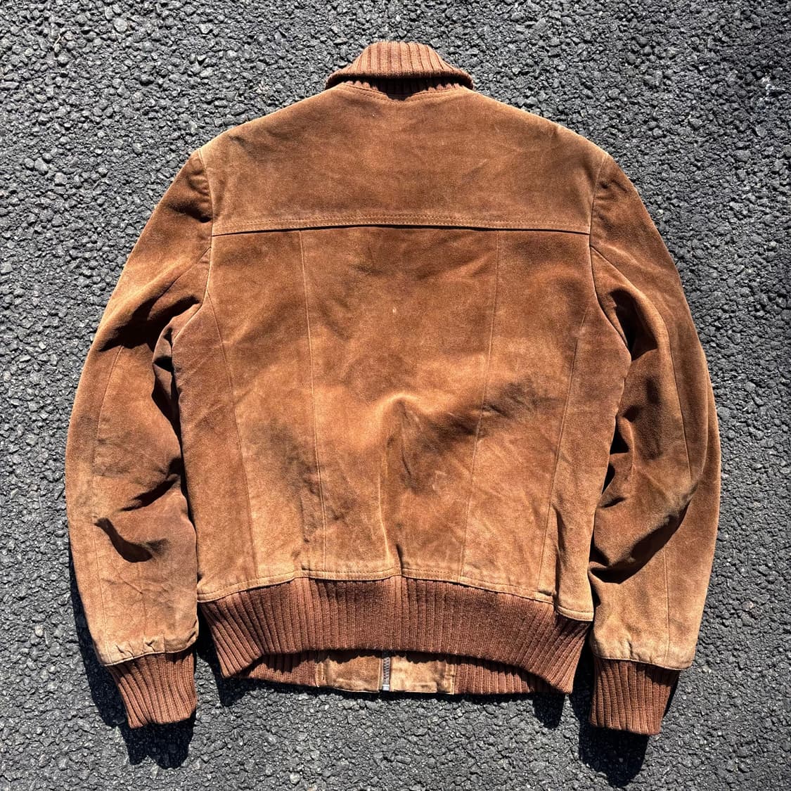 빈티지 그랜드 포드 스웨이드 블루종 상품이미지2