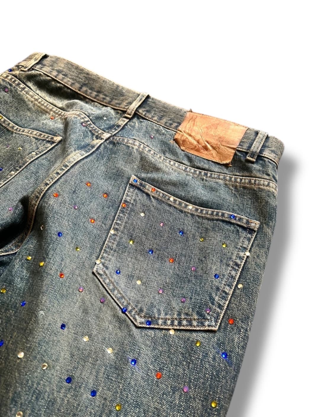 마틴로즈 ss21 라인스톤 데님 상품이미지5