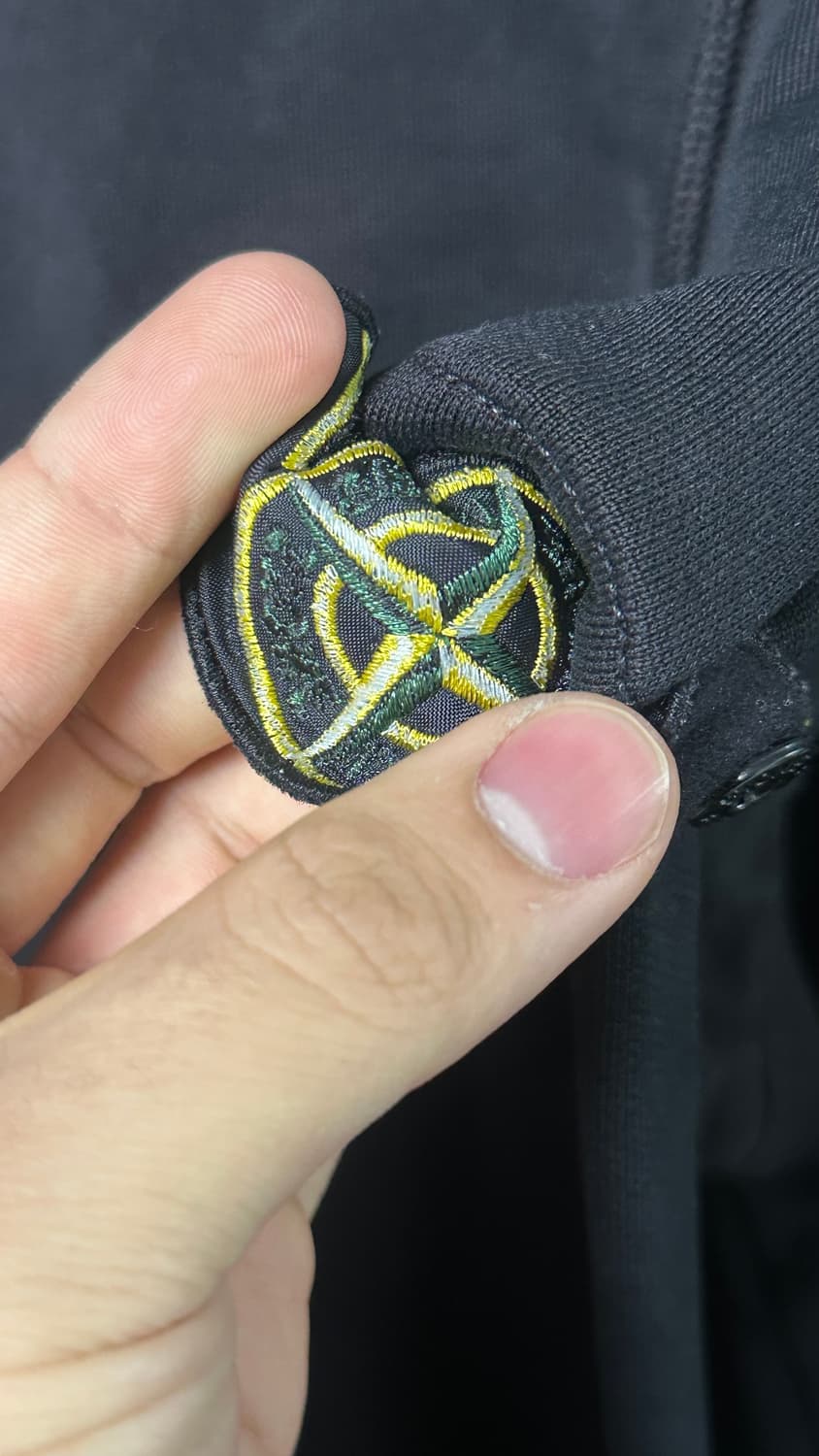 빈티지 스톤아일랜드 블랙 후드 집업 약 100 L 상품이미지3