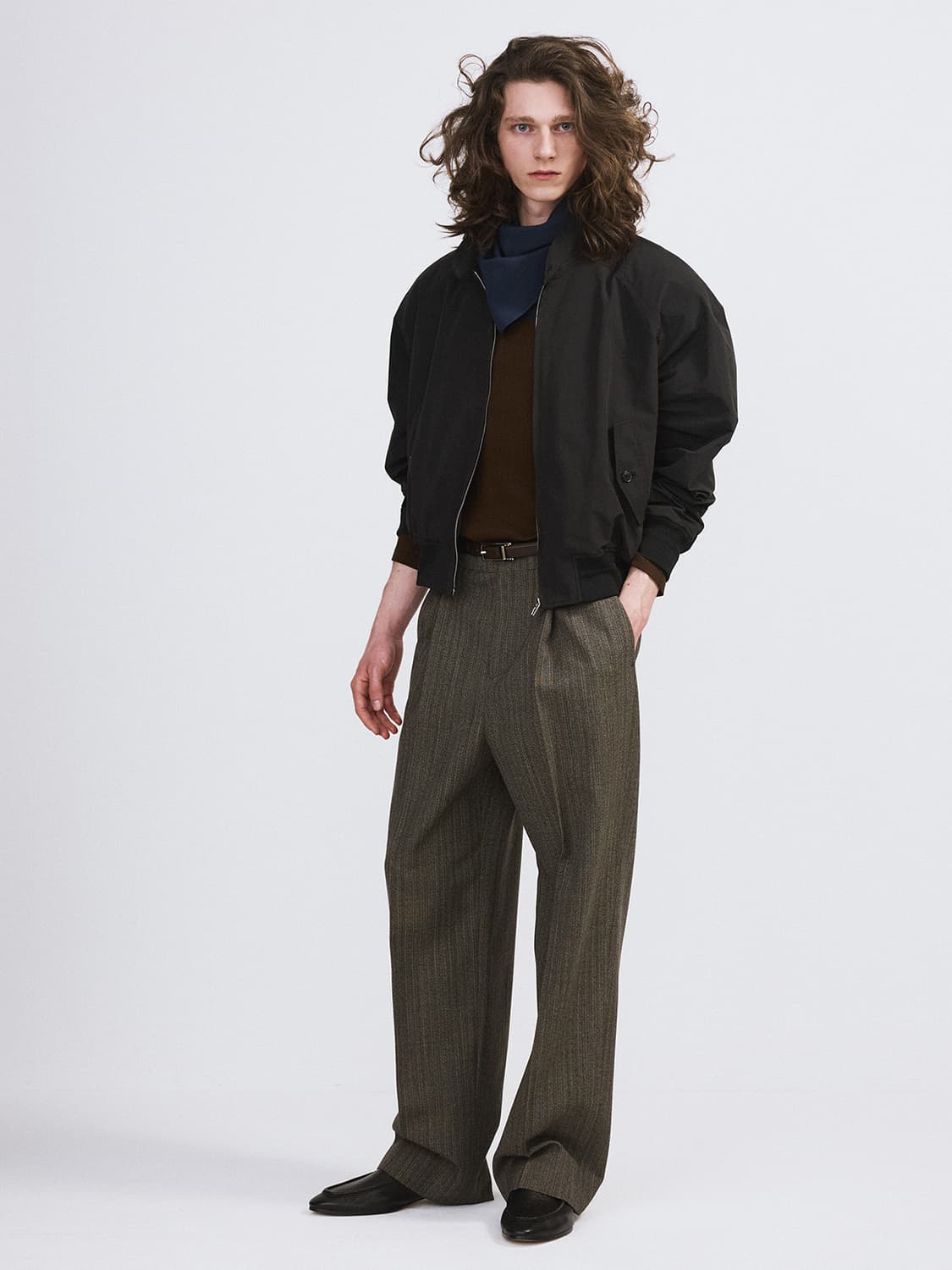 렉토 26SS 크롭 헤링턴 점퍼 자켓 블랙 상품이미지2