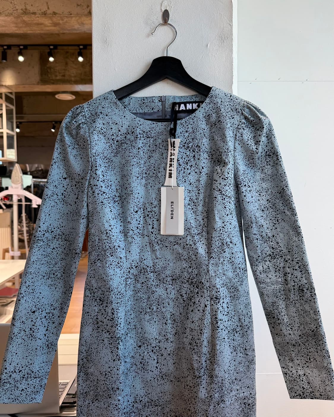 한킴 블루 패턴 롱원피스  상품이미지3